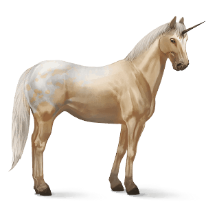 ratsuyksisarvinen appaloosa voikko, täplikäs loimikuvio