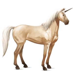 ratsuyksisarvinen akhaltekinhevonen palomino