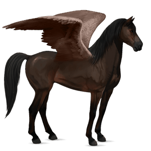 ratsupegasos tummanruunikko