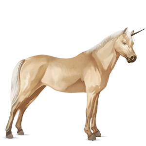 yksisarvisponi palomino