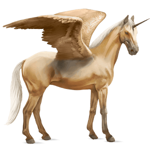 siivekäs ratsuyksisarvinen trakehner palomino
