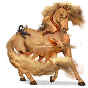 ratsuhevonen akhaltekinhevonen palomino