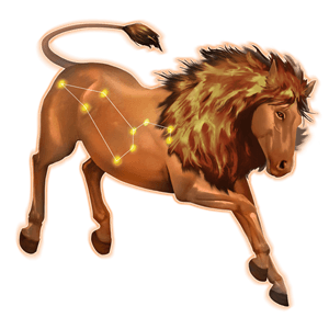 eläinratahevonen leijona