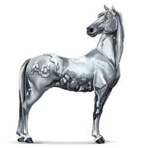 ylimaallinen hevonen hopea