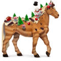 ylimaallinen hevonen jouluhalko